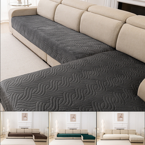 Coussin de canapé en peluche courte, anti-griffures, antidérapant, doux et épais, protection de meubles pour salon, adapté aux animaux domestiques - Product Image 1