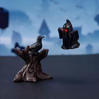 Figurine en résine de petite momie squelette, thème Halloween, style 'Rising Dead' d'horreur, classique et créative, pour décoration festive de table et de bureau à la maison