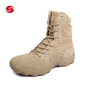 China XinXing <strong>Tactical</strong> Khaki Suede Leather Security Desert <strong>Tactical</strong> <strong>Boot</strong> Desert <strong>Boots</strong> - Product Image 4