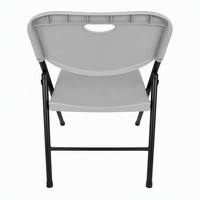 Chaise de bureau pliable ergonomique portable en HDPE avec structure en acier pour usage commercial dans les écoles et les hôtels