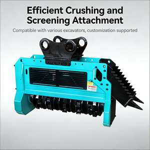 Broyeur forestier LISEN certifié CE pour excavatrices, attache robuste pour le défrichement des terrains, compatible avec les excavatrices <span class=keywords><strong>de</strong></span> 8 à 25 tonnes - Product Image 1
