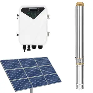 High Pressure Solar Powered Submersible Deep Well Pump Water Agricultural Irrigation Solar Pump