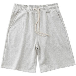 Shorts en coton pour hommes, taille mi-haute, respirants, avec cordon de serrage, coupe droite, décontractés pour l'été - Product Image 3
