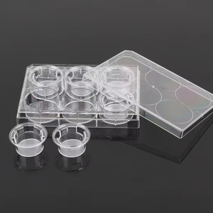La culture cellulaire en plaque à 6 puits insère des fournitures de laboratoire à membrane PET 0,4um pour des biorythmes optimaux - Product Image 1