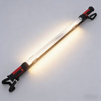 Barre lumineuse LED portable et rétractable de 800 lumens, 4000 mAh, rechargeable, étanche avec indice de protection IP55 pour garage, réparation automobile et usage au bureau