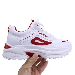 2020 versione coreana di ulzzang Harajuku rosso netto sport scarpe da corsa scarpe da donna - Product Image 1