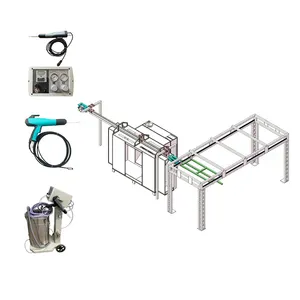 Coloreeze Assembled single-station manual powder coating spray booth with filter system