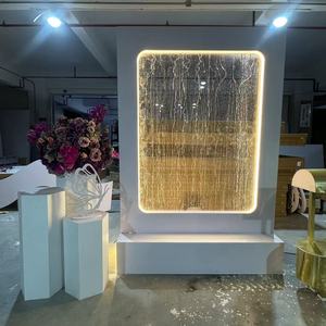 Insegna di Benvenuto a Cascata in Metallo Bianco per Matrimoni, Fontana d'Acqua Decorativa per Ingresso, Vendita Diretta dalla Fabbrica DKB - Product Image 1