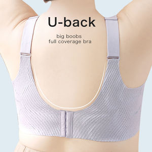 Sujetadores de cobertura completa Con pechos grandes para mujer, 46D talla grande, corte láser, realce sin costuras, Sujetador deportivo para mujer - Product Image 6