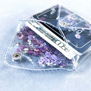 New Instagram-worthy transparent <b>coin</b> <b>purse</b>, PVC card holder, earphone case, stylish colorful jelly-like holographic bag, - Product Image 4