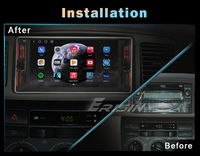Stereo Mobil Android 16 7 inci 8GB 128GB untuk Toyota RAV4 Corolla Prado 2000-2010 Wireless CarPlay Android Auto GPS DSP