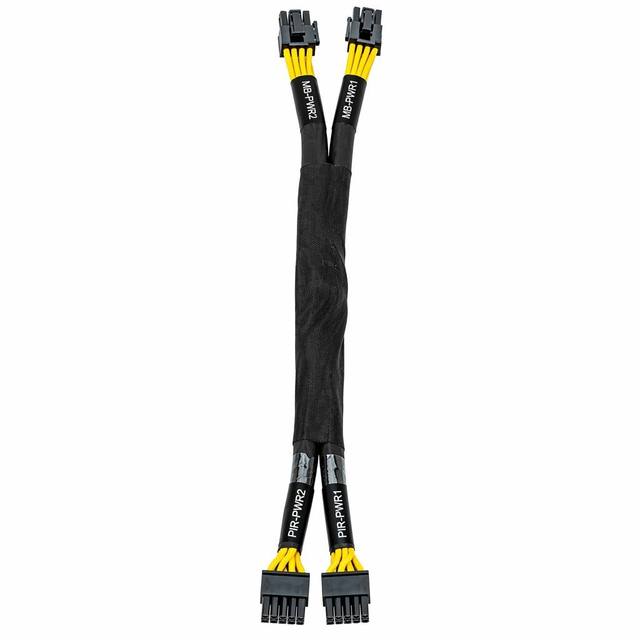Dual 8 Pin CPU EPS Power Cable Paracord Sleeve PDB to MB PWR Labeled for Modular PSU Mining Rig Custom PC Server OEM