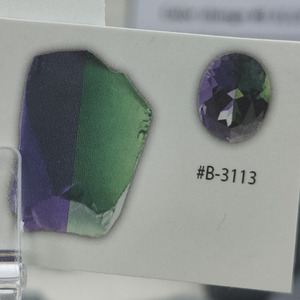 Materia Prima de Nanosital Sintético (Creado en Laboratorio) Sin Cortar # Piedra Sintética Nano B3113 que Cambia de Color para la Fabricación de Joyas - Product Image 6