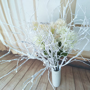 Queyiyi Fleurs artificielles, branches de corail blanches, 30cm-100cm, décoration de mariage et de maison - Product Image 1