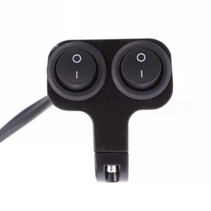 Pièces de moto, interrupteur de moto, interrupteur de phare noir en alliage d'aluminium, interrupteur d'alimentation pour projecteur LED stroboscopique - Product Image 2
