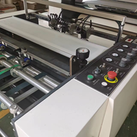 Machine de stratification à chaud de Film pré-enduit semi-automatique pour le moteur de cartons de feuille mécanique de boîtier de ceinture en bois d'état neuf utilisé