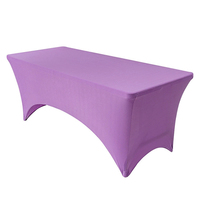 Housse de table extensible élégante et professionnelle, polyvalente pour la restauration en plein air, les pique-niques, les fêtes de jardin, imperméable, durable, en polyester