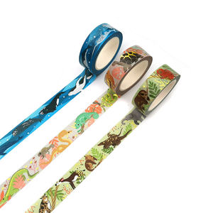 ขายร้อนโลโก้ที่กําหนดเองสไตล์สัตว์ดอกไม้Eco <span class=keywords><strong>Retro</strong></span> Rose Goldชุดตกแต่งการออกแบบส่วนบุคคลWashiเทป - Product Image 3