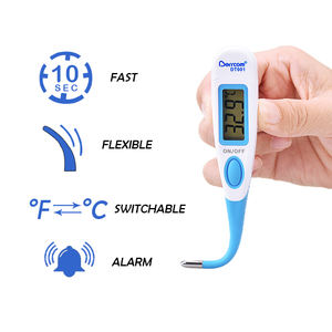 Thermomètre portatif numérique à ovales, appareil médical, sexe oral et réfléchissant, prise frontale de température, pour usage domestique et médical - Product Image 4