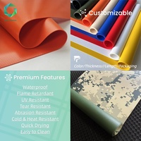 Lona de PVC Hermética de 550gsm y 610gsm, Material de PVC Recubierto Resistente para Castillos Inflables y Casas de Brinco