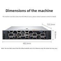 Servidor en Rack 2U / Servidor de Montaje en Rack PowerEdge R760, CPU de Alto Rendimiento, Disipador de Calor Único H755, RAID, Fuente de Alimentación Dual de 1400W