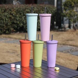 Custom Logo OEM 17oz Black PP <b>Cup</b> Reusable Water Cold Hot <b>Drink</b> Coffee Milkshake <b>Plastic</b> <b>Cups</b> with Lids and Straws - Product Image 1
