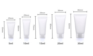 Custom Cosmetic Squeeze Tubes for Face Wash Lotion Hand Cream, Empty Travel Size Cosmetic Packaging Bottles - Product Image 4