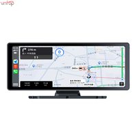 4K Car DVR 10.26 Inch Dash Camera Carplay Android Auto Mirror Video Recording FM Transmitter Wireless Connection WiFi