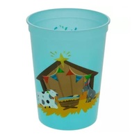 Tasses de stade en plastique de 8 oz Tasses bleues de joyeux anniversaire
