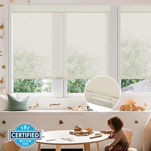Abat-jour à rouleau <span class=keywords><strong>solaire</strong></span> sans fil Free-Stop Ombre filtrante 5% Ouverture Vue à travers le contrôle de l'éblouissement <span class=keywords><strong>Protection</strong></span> UV Stores à rouleau - Product Image 5