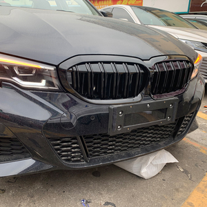 宝马G20 G21 330i M340i <span class=keywords><strong>M</strong></span>运动型轿车2019-2022带摄像头孔的光泽黑色双板条G20汽车肾格栅 - Product Image 4