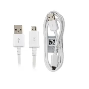 三星10pcs高质量原装快速充电器微型USB电缆2A注2 N7100 N7102 N7108 N719 ECB-DU4AWE S4 1M