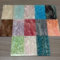 Panneau décoratif en acrylique coulé nacré, découpe sur mesure pour boîtes cadeaux, artisanat, présentoirs, découpe laser et usinage CNC