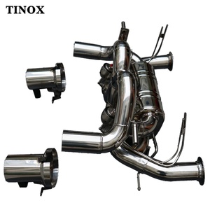 Stainless Steel High-performance Valve Edition Cat-back Exhaust Pipes for Lamborghini Aventador SVJ - Product Image 3