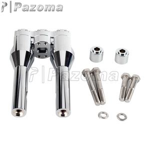 Abrazadera de montaje para manillar de 28mm, elevador de barra en T estilo Club, 6 "8" 10 "12" para Harley <span class=keywords><strong>Dyna</strong></span> Street Bob Softail Sportster Chopper <span class=keywords><strong>Moto</strong></span> - Product Image 2