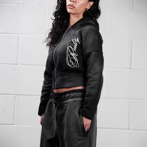 Conjunto de Sudadera con Capucha y Pantalones Cortos de Primavera para Hombre, 2 Piezas, Chándal de Terciopelo con Cremallera Bordada Personalizada y Pantalones Cortos Holgados - Product Image 5