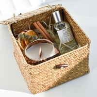 Coffret Cadeau Luxe pour Femme : Bougie Artisanale Végane en Cire de Soja Parfumée Orchidée et Jasmin – Idéal pour Diwali, Pâques, Ramadan