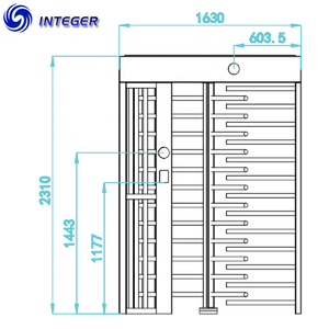 An Ninh Tự Động Quay Vòng Đầy Đủ Chiều Cao Cửa Quay Cổng INSWG-835 - Product Image 3