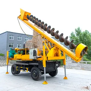 MS-500C-6 Safety engineering guardrail pipe pile construction and maintenance of professional equipment piling machine