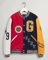 Streetwear mode hiver décontracté basket-ball Logo personnalisé couleur université OEM vente en gros uniformes université Bomber veste pour hommes
