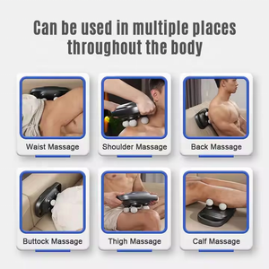 Phenitech 2024 Nova pistola de massagem de 4 bolas para tecidos profundos, massageador de costas, massageador de músculos/pescoço/ombros/cintura/pernas - Product Image 5