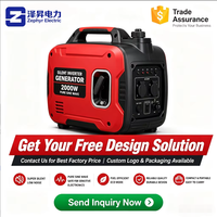 Mini Générateur Inverseur Silencieux à Essence 110V/220V Portable pour Camping-Car, Camping, Maison et Alimentation de Secours d'Urgence