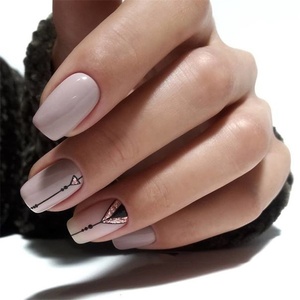 24 Pcs/set OEM Reusable Artificial <strong>Nail</strong> Salon Suppliers Press on <strong>Nails</strong> the <strong>Gingerbread</strong> Man Coffin False <strong>Nails</strong>