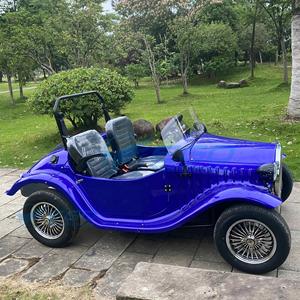 Factory Direct Custom 2 Passenger <b>Mini</b> Electric Vintage Car Bright Blue Body Multiple Optional Paint Small Antique Tour Car - Product Image 6