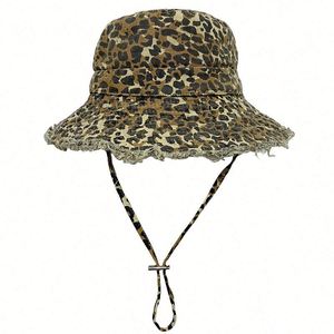 Nouvelle Collection Été 2025 – Chapeau Bob Tendance en Coton Délavé à Bords Frangés pour Femme et Homme – Protection Solaire - Product Image 1
