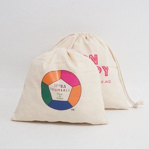 Bolsa de Algodón Natural con Cordón, Muselina Sin Blanquear, Grado Alimenticio, Lavable, Bolsa de Transporte, Impresión Personalizada, Venta al Por Mayor - Product Image 4