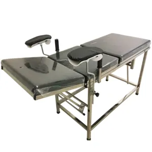 병원 장비 의료 노동 테이블 부인과 검사 스테인레스 스틸 산부인과 수동 배달 침대 가격