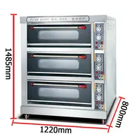 Multifunctionele Commerciële Keuken Bakken YMD-60H Brood Pizza Taart Koken Gas Elektrische Oven
