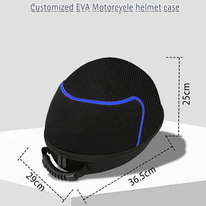 L'usine peut personnaliser la boîte de rangement de casque EVA résistant à la pression boîte de casque de protection étui de moto portable - Product Image 6