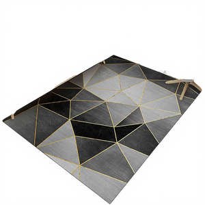 พรมกำมะหยี่คริสตัลโพลีเอสเตอร์เนื้อนุ่มพิเศษ ขนสั้น กันลื่น สำหรับตกแต่งบ้าน แคมป์ปิ้ง ห้องนั่งเล่น ห้องนอน - Product Image 4